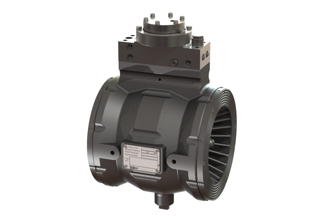 (DV050 1010B) - Automatic Water Control Valve, Non regulating with Strainer & Restrictors + Integral Pneumatic Actuator (latching)